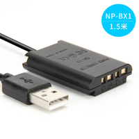 Kamera mobilna ładowarka zasilająca kabel USB DK X1 DK-X1 DC łącznik NP-BX1 NPBX1 manekina bateria do sony DSC-RX1 DSC RX100 RX1R 4